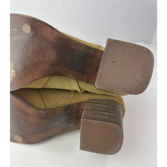 Madewell Bryce Suede Women's Heeled Ankle Boots Size 9 M4674 Chestnut Brown - Picture 13 of 16